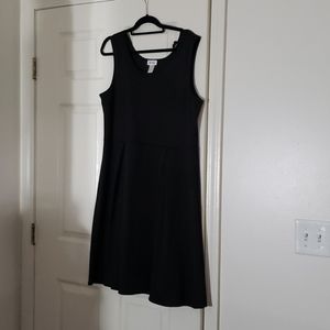 Black A-line dress